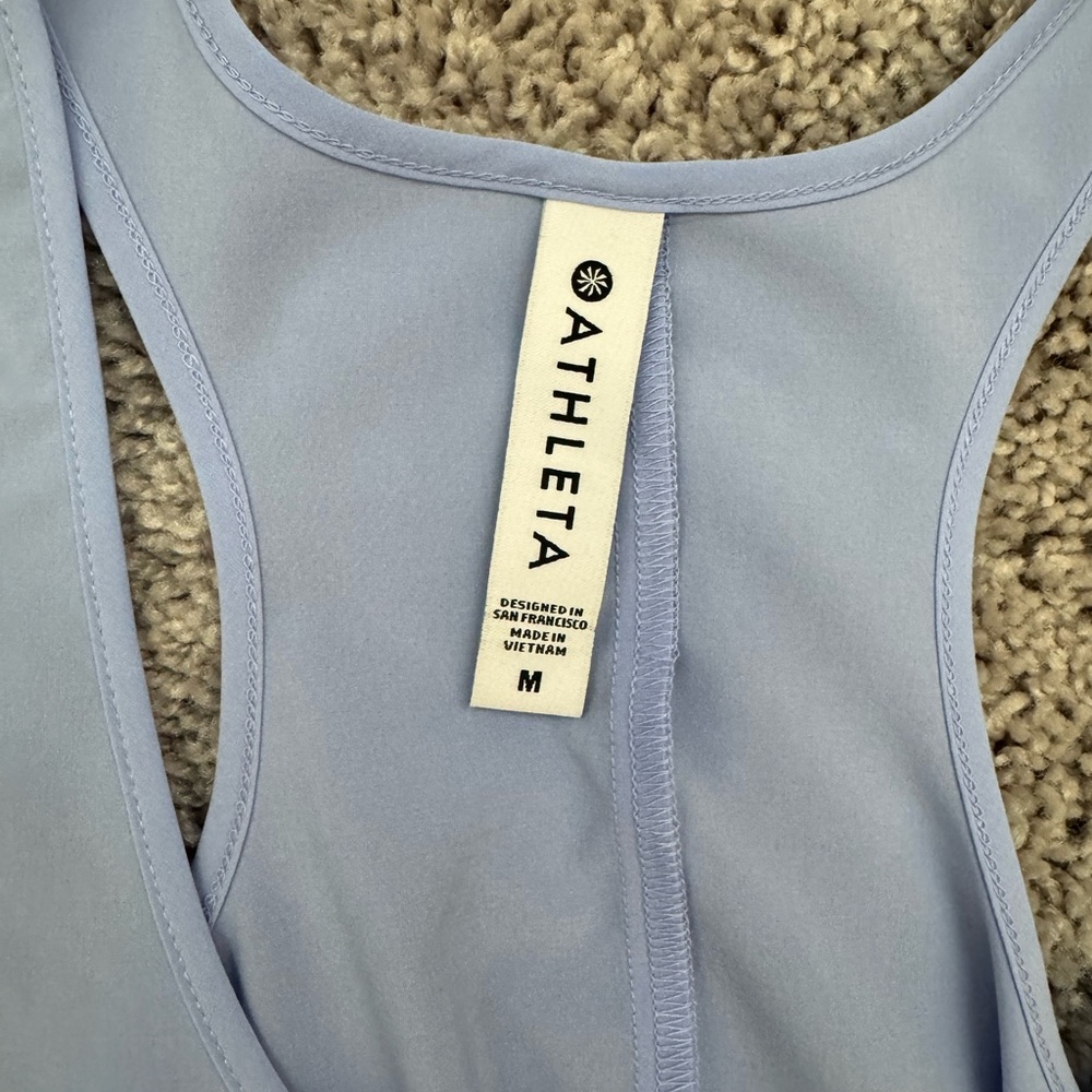 Athleta Presidio High Low Periwinkle Dress with Pockets. Size M.